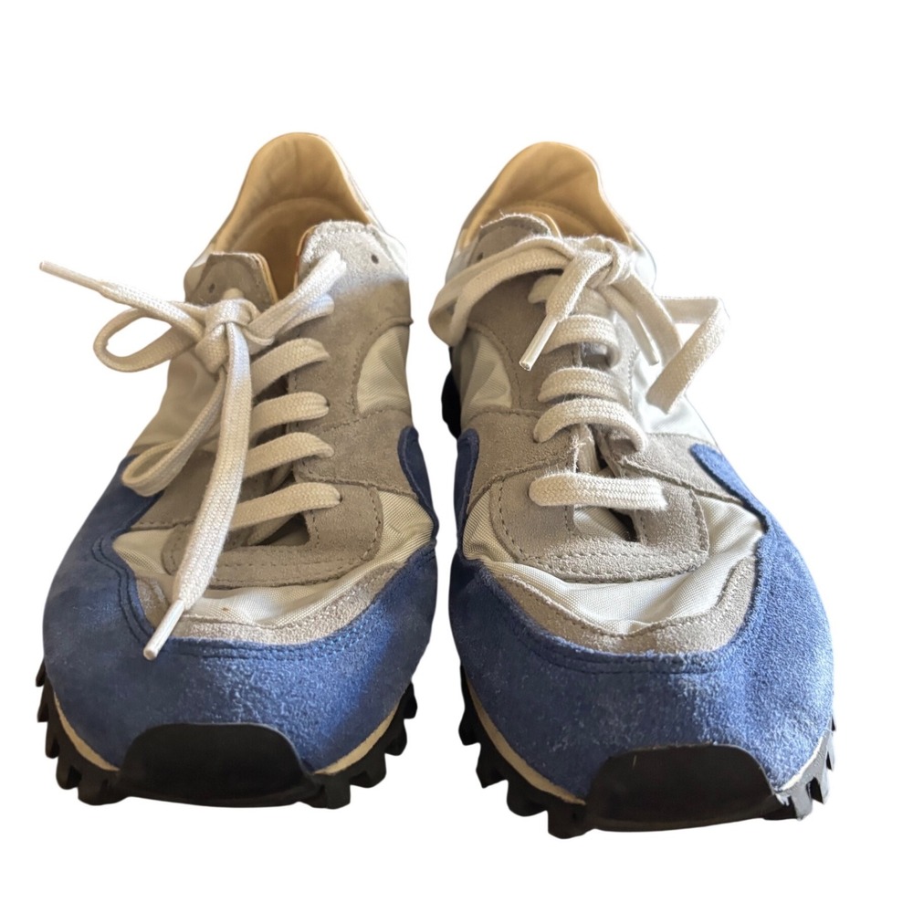 Spalwart Marathon Trail Low Sneakers Blue Grey White Suede Nylon Size 38